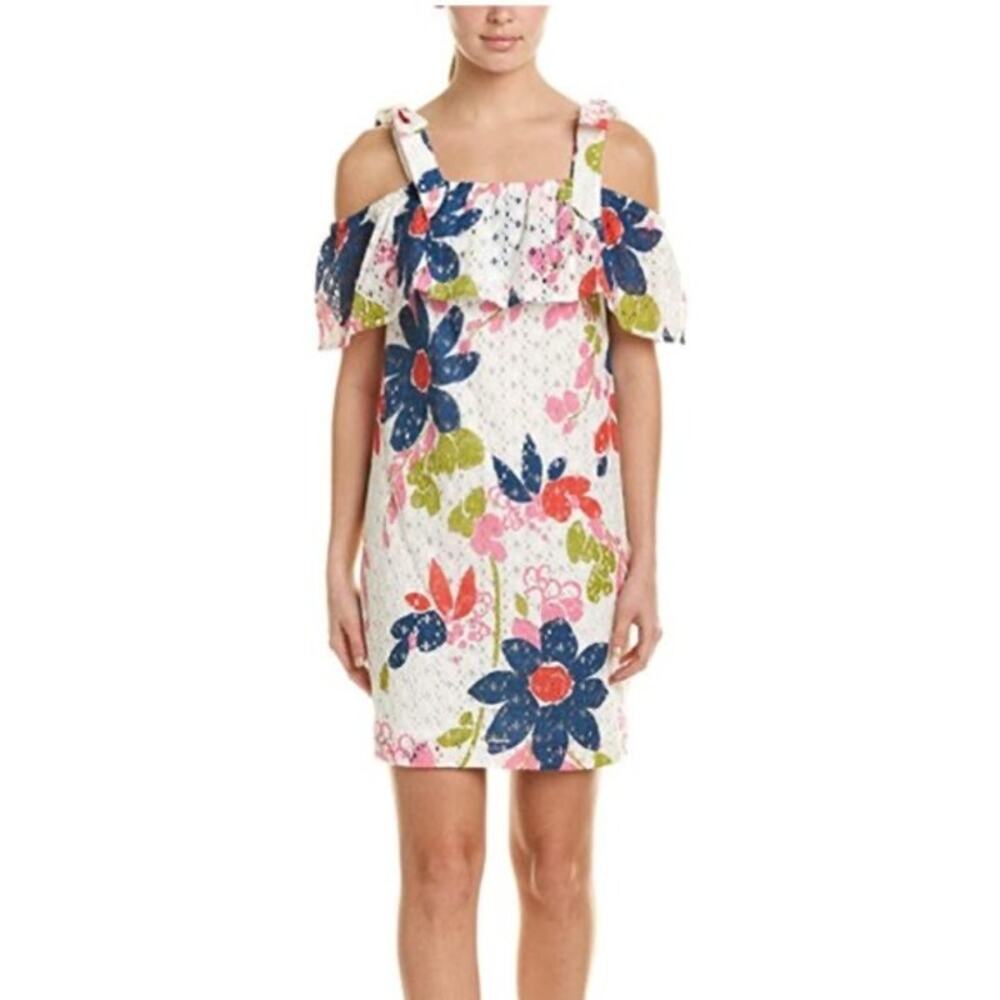 Trina Turk Windsor Florla Eyelet Mini Dress Size Medium